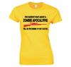 Zombie Apocalypse Pretending Im Not Excited Ladies TShirt New