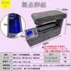 Yotetat Console Box for the New Sienta and 170 Blue USB Center Compatible with Gasoline and Hybrid Vehicles and (10, 15, Series), LED, Port, Armrest,