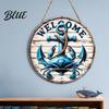 Nautical Wall Art Decorative Hanging Sign Lightweight Wooden Sign with Marine Elements