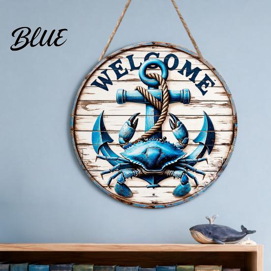 Nautical Wall Art Decorative Hanging Sign Lightweight Wooden Sign with Marine Elements