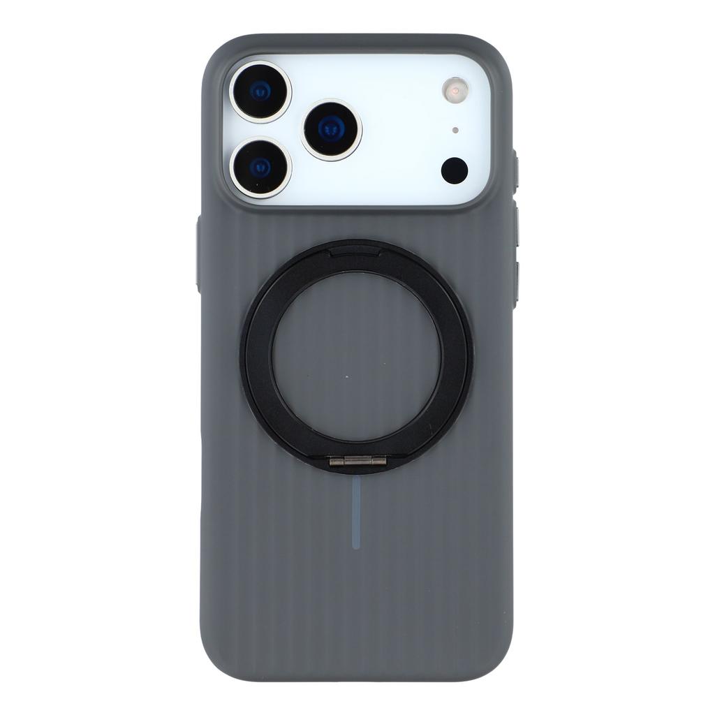 KIGC For iPhone 17 Pro Max Magnetic Case with Rotating Kickstand Hard PC Phone Back Cover