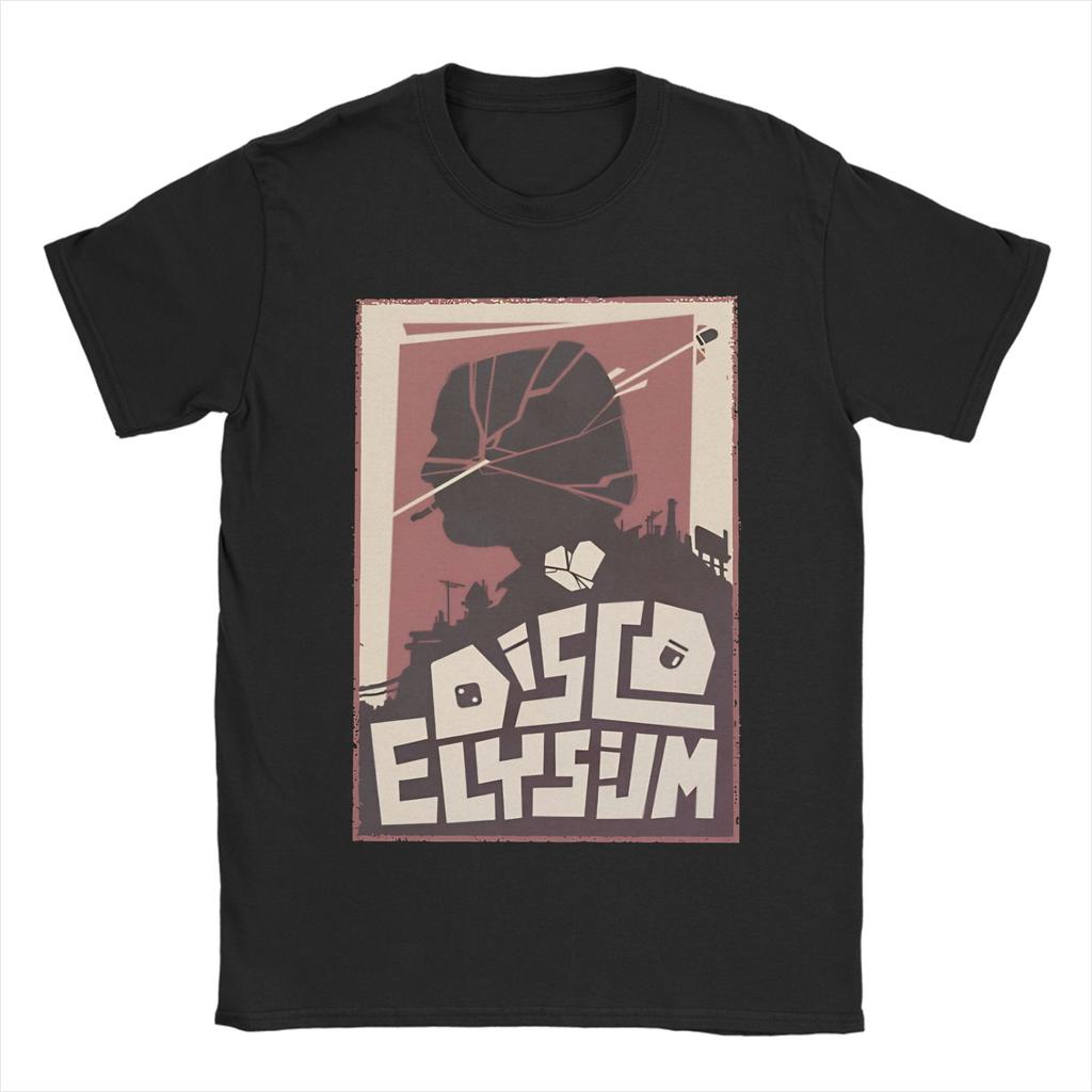 Disco Elysium Shivers Cotton TShirt For Man Summer Vintage T Shirts Breathable Novelty Tees Plus Size Design Tops