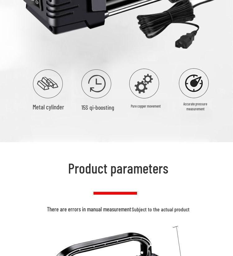 Universal Electric Air Pump for Cars, Motorcycles, and Tricycles