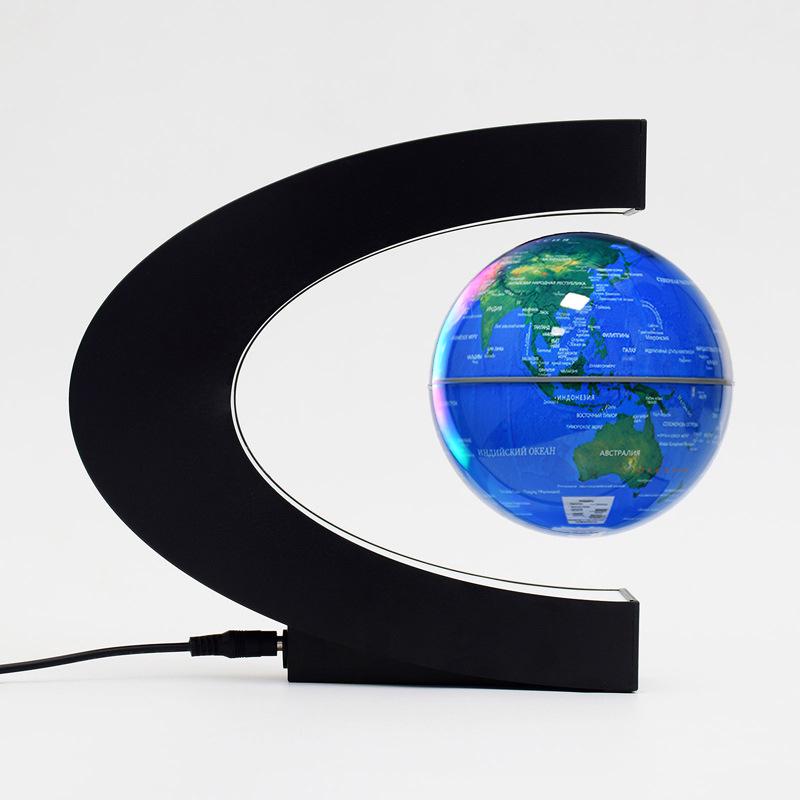 High-End Magnetic Levitation Globe: Creative Black Technology Home Décor and Unique Birthday Gift