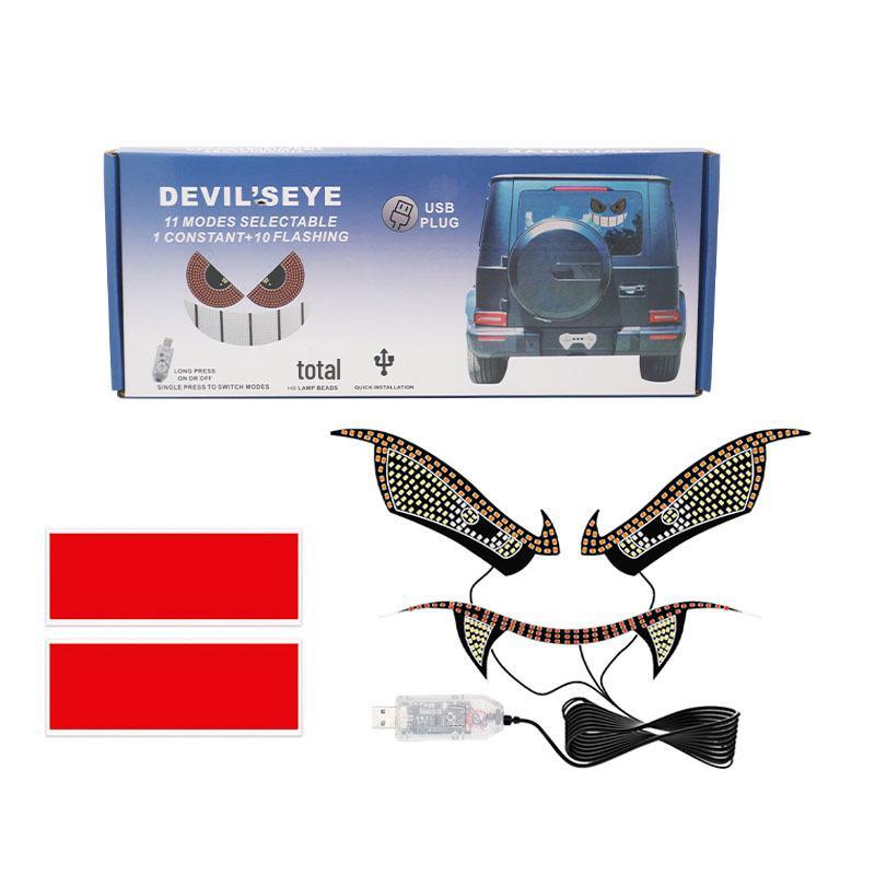 Dynamic LED Expression Screen Sticker for Car, Truck, or Van - USB Interface, No Wiring Needed.