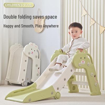 Escorregador Infantil Dobrável para Interior e Brinquedo de Engatinhar com Armazenamento