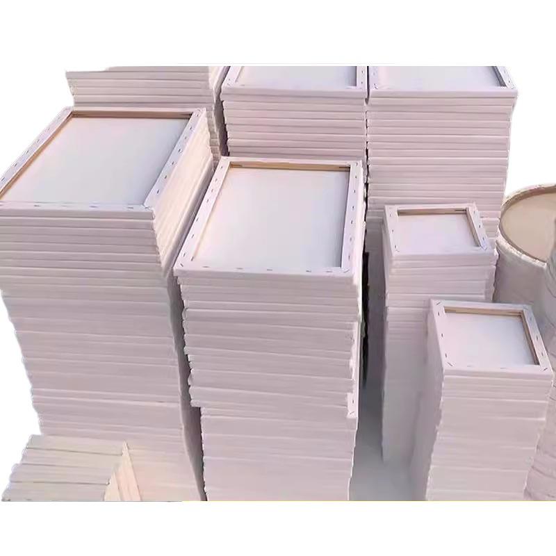 Blejtram płócienny do malarstwa olejnego i akrylowego - Tekstura bawełniano-lniana na litym drewnie