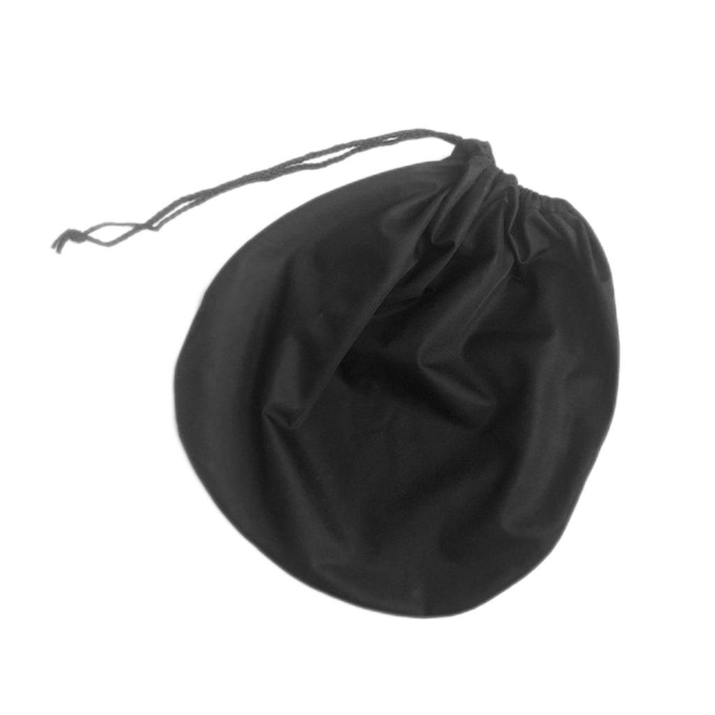 Motorcycle Helmet Bag Plush Protective Case with Single Rope Draw Pocket Anti-Scratch Design Fit Full Half Helmet for Scooter