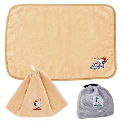 Nishikawa Snoopy Sauna Hat Sauna Hat Made In Cotton Towel Solid Single Made In PN4674 & Set, Imabari, 21x18cm, Washable, 100% Fabric, Color,
