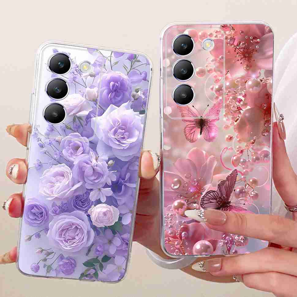For Vivo Y100 IDN 5G Case New Fashion Painted Cover Silicone Soft TPU Fundas For Vivo Y200e Y 200E 100 Phone Case Coque
