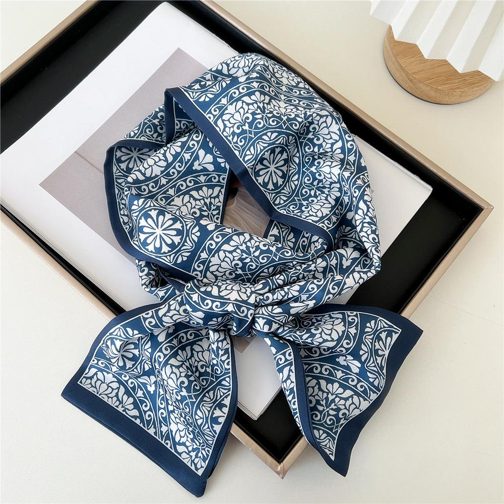 Pingjiao New Style Spring And Autumn Professional Decoration Versatile Small Silk Scarf Women'S Scarf Narrow Long Hair Strap Tie Bag Belt