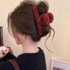 Plush Hair Clip Autumn Winter Woman Hair Accessories Large Shark Clips  Girls Headwear Korean Female Headdress