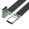 Double Headed Fast Charging Data Cord Anti Oxidation Type C To USB C Flat Cable  Quick Charge
