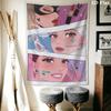 Ariana Grande Green Wall Hanging Printed Fabric Blanket Decorative Tapestries for Bedroom Living Room Home Decor