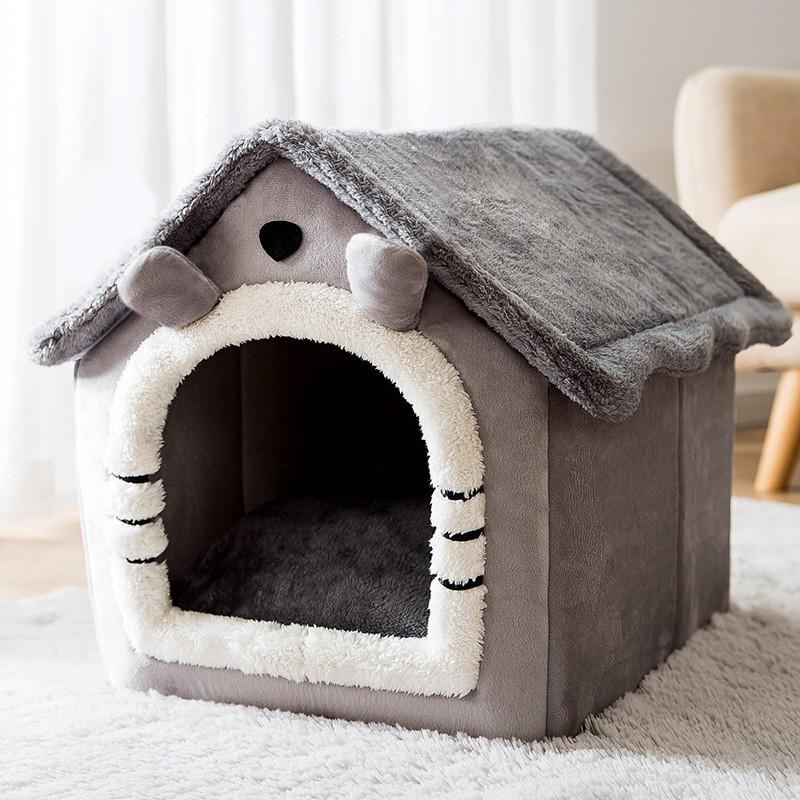 Cheap Soft Cat Bed Deep Sleep House Dog Cat Winter House Removable