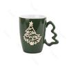 Christmas Cute Cartoon Ceramic Mug Creative Handmade Christmas Tree Coffee Cups Home Breakfast Milk Cup Leisure Office Water Cup