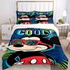 3pcs Mickey Cool 1 Cover+2 Pillowcases, Pillow Inserts Not Included, Machine Washable, All-Season Use, Teen and Adult Rooms120