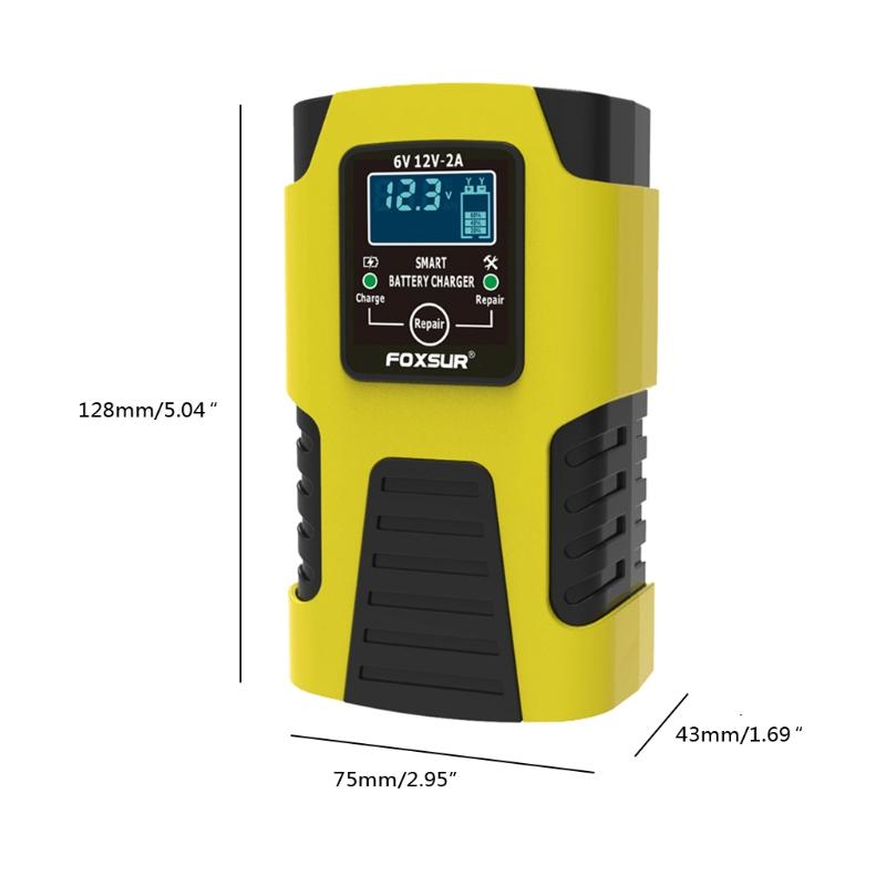 12V 6V Car Motorcycle Jump Starter Portable Maintainer Power Battery Charger