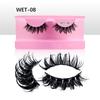 New Wet Spikey Lashes Makeup D Curl Russian Strip Fake Eyelashes Cosplay Natural Full Strip Lashes Supplies
