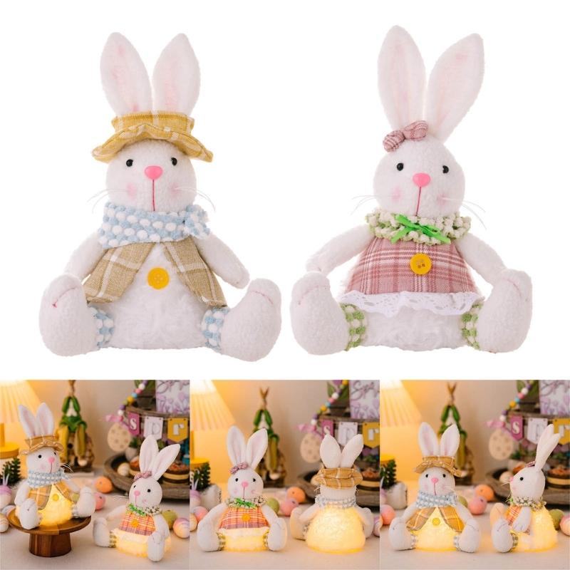 Beautiful Easter Rabbit Doll Decorative Easter Rabbit Toy Perfect for Holiday Decorationa and Window Display