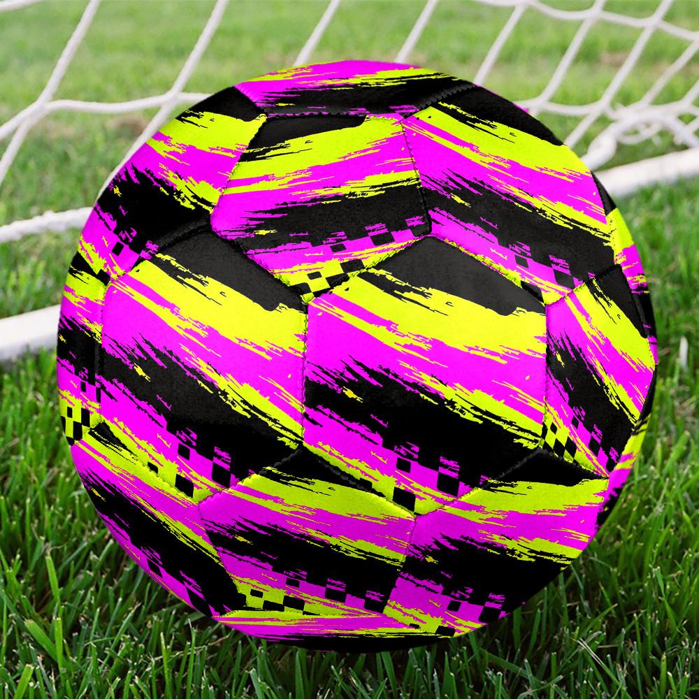 1pc Abstract Graffiti Theme Soccer Ball Football, Size 5, Lightweight PVC, Durable Outdoor Training Soccer Ball, Gift m61446