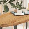 VidaXL Table Top 140x60x4 Cm Solid Oak Wood Oval 4009052