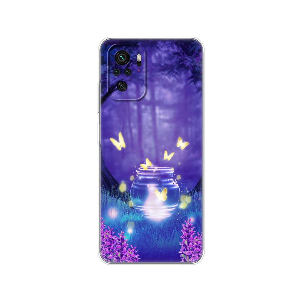 For Xiaomi Redmi Note 10 10S Case 4G 5G Silicon Soft Tpu Back On Redmi Note 10 Pro Global Phone Cover Note10 S Bumper Etui Funda