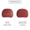 For Mitsubishi Car Leather Headrest Neck Support Seat Waist Cushion Pillow Auto Accessories Outlander Pajero Sport Lancer EX ASX RP4