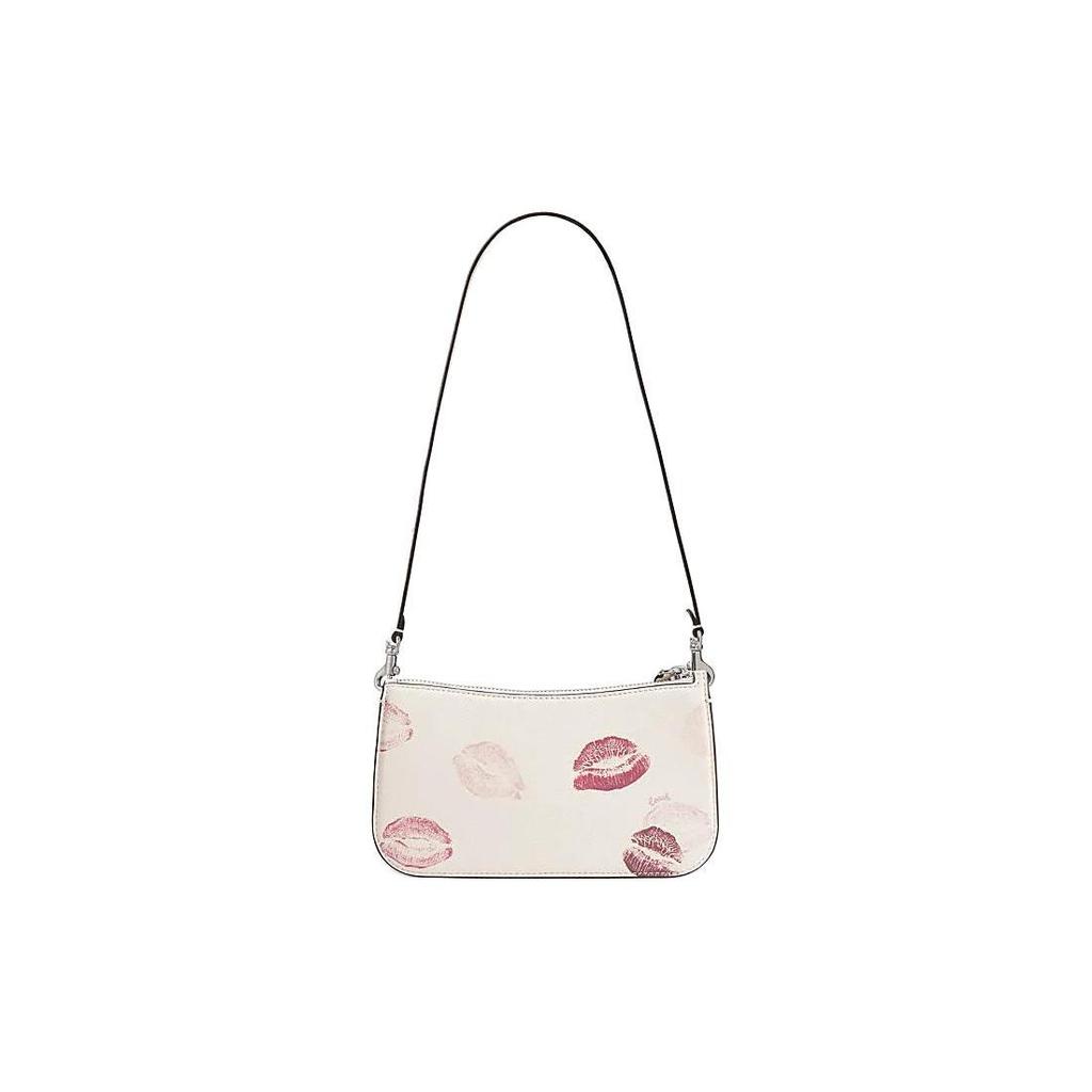 COACH Penn Cow Leather Crossbody Bag, Shoulder Bag Small Women's Silver & Chalk Multicolor CR742-LHCAH