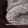 West Sichuan travel blue straps knitted headgear women's autumn and winter travel plush wool hat showing face small hat