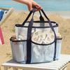 Toiletry Bag Shower Bag Swimming Bag Shower Caddy Bag Makeup Cosmetic Organizer Bag Double-Layers Beach Bag