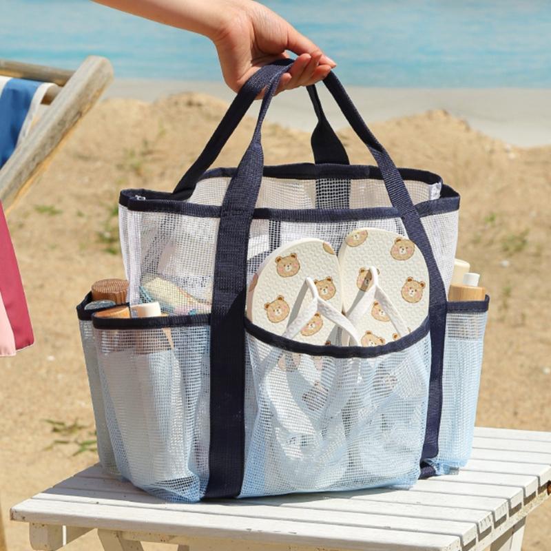 Toiletry Bag Shower Bag Swimming Bag Shower Caddy Bag Makeup Cosmetic Organizer Bag Double-Layers Beach Bag