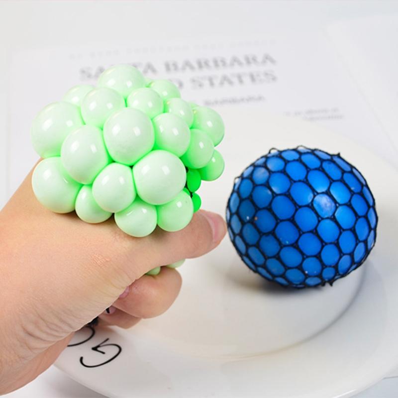 Buy AntiStress Mesh Squishy Grape Balls Squeeze Balls Relieve Pressure
