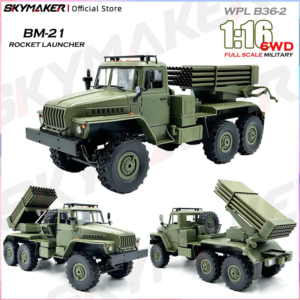 B36 B36-2 B36-3 RC Car 1:16 Full Scale Military Transport Vehicle Model Six Wheel Drive Climbing Off-Road RC Truck Toys 6-wheel Drive with Headlights