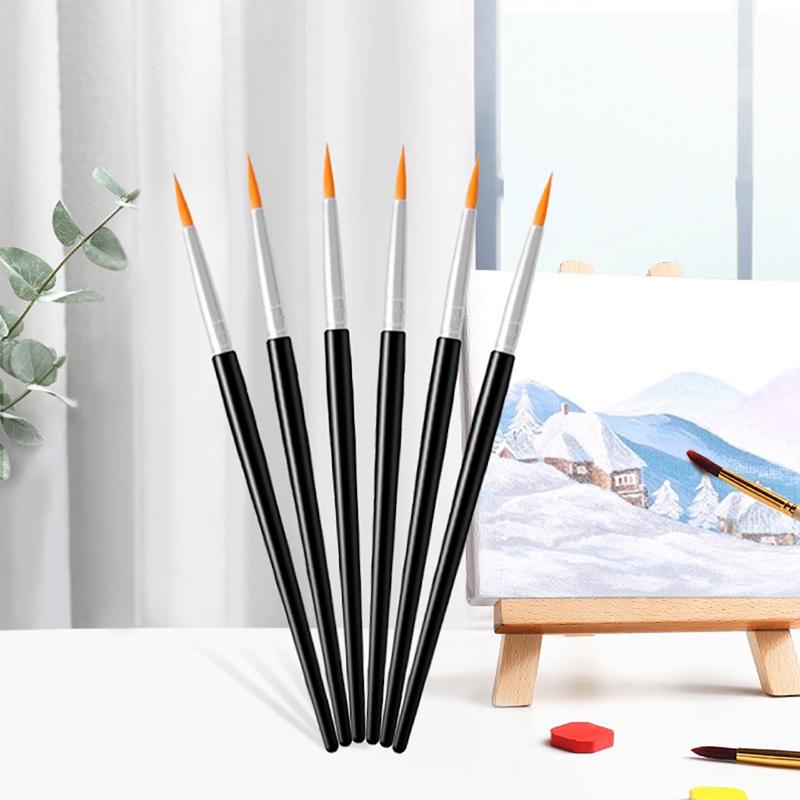 30/100Pcs Acrylic Painting Brushes Set Round Flat Hair Nylon Hair Paint Brush For Kid Artists Watercolor Oil Painting Brushes