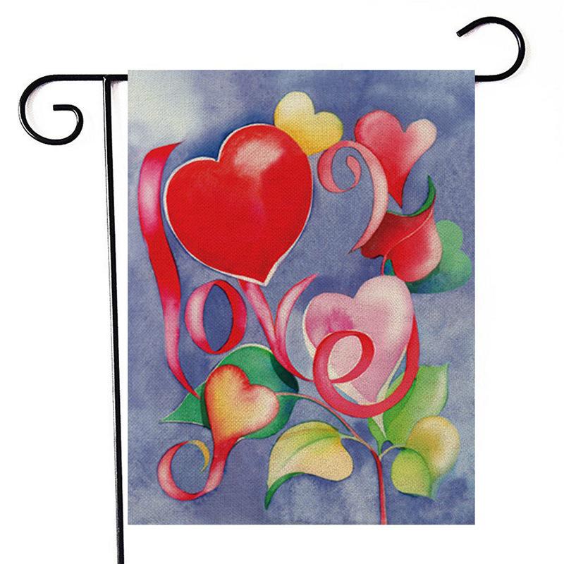 Valentine's Day Double-Sided Garden Flag - Love Pattern Bestseller