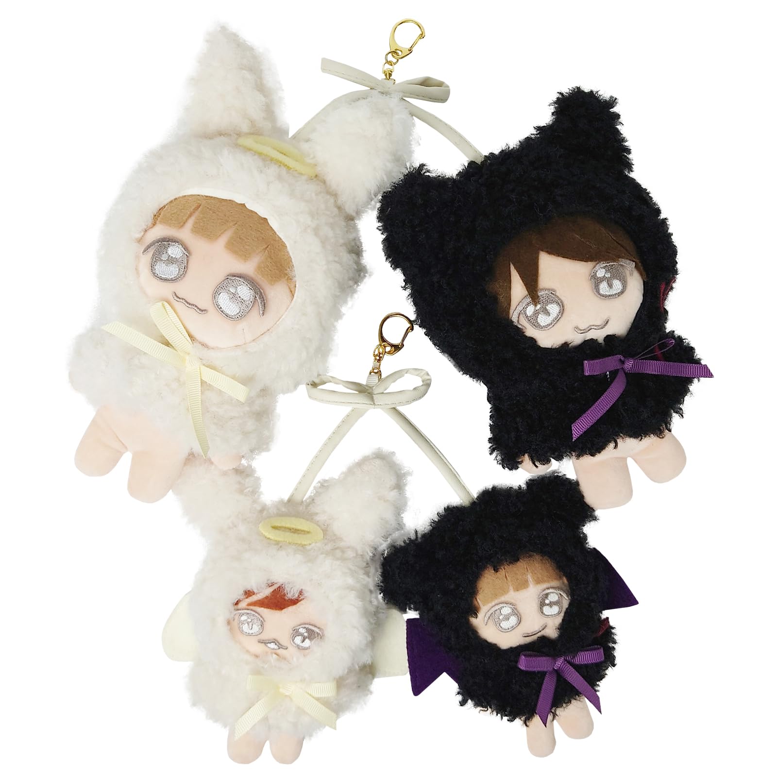 

[Crossmarberry] Мягкая одежда 10 см 15 см Пончо брелок-подвеска Oshikatsu Angel and Devil Dress-up Plush Kpopdoll Korea Concert Goods R81 SM Set
