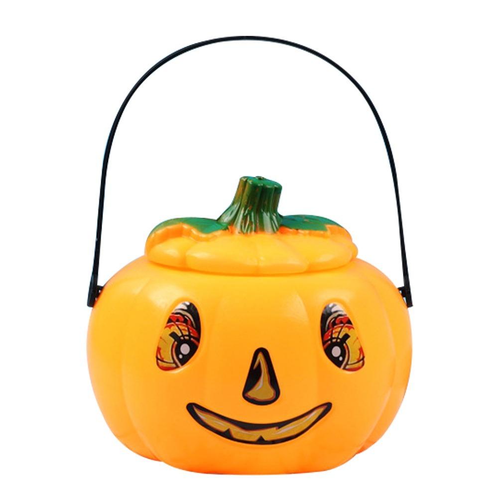 Spooky Triangle Eye Halloween Pumpkin Jar Portable Holiday Toy Jack-O-Lantern Halloween Decoration Halloween Decoration