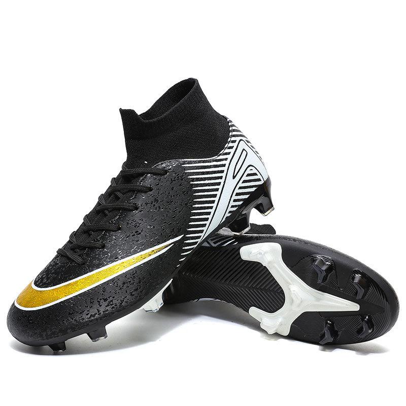 Football shoes high top large size 47 boys and girls teenagers primary and secondary school students AG long nails children TF broken nails training s