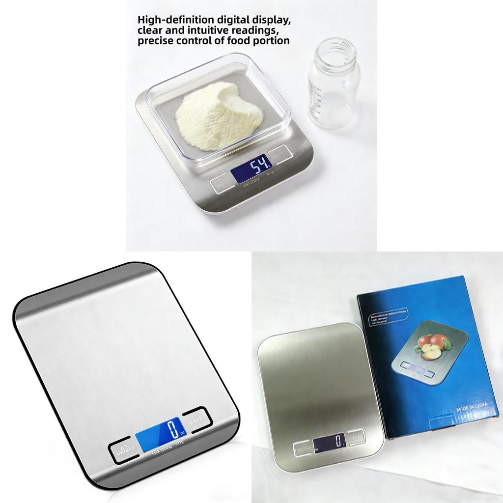 Electronic Kitchen Scale With Auto Shutoff And Overload Protection For Baking And Coffee Use