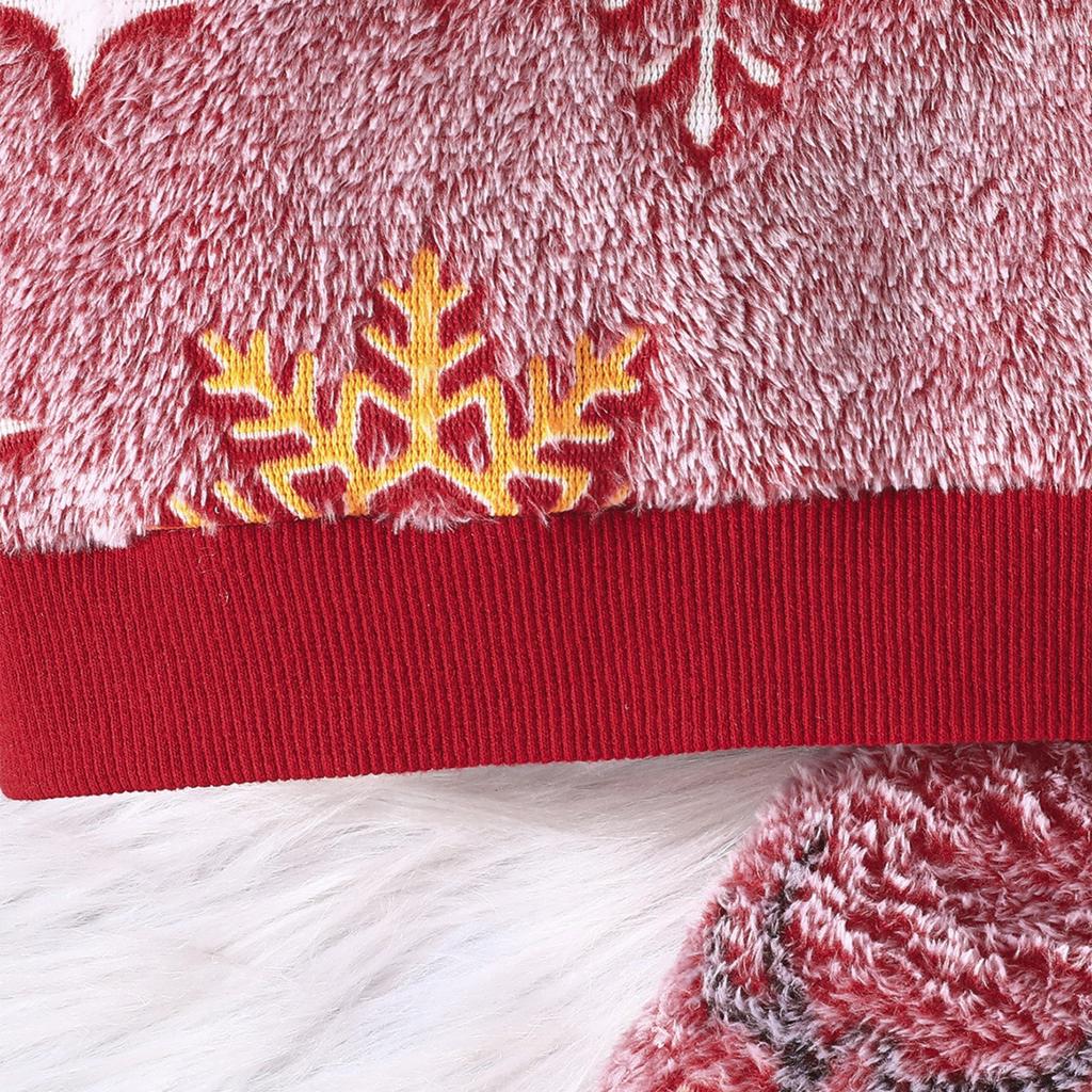 Kids Christmas Long Sleeve Round Neck Top and Pants Set for Boys Girls, Cute Winter Warm Outfit