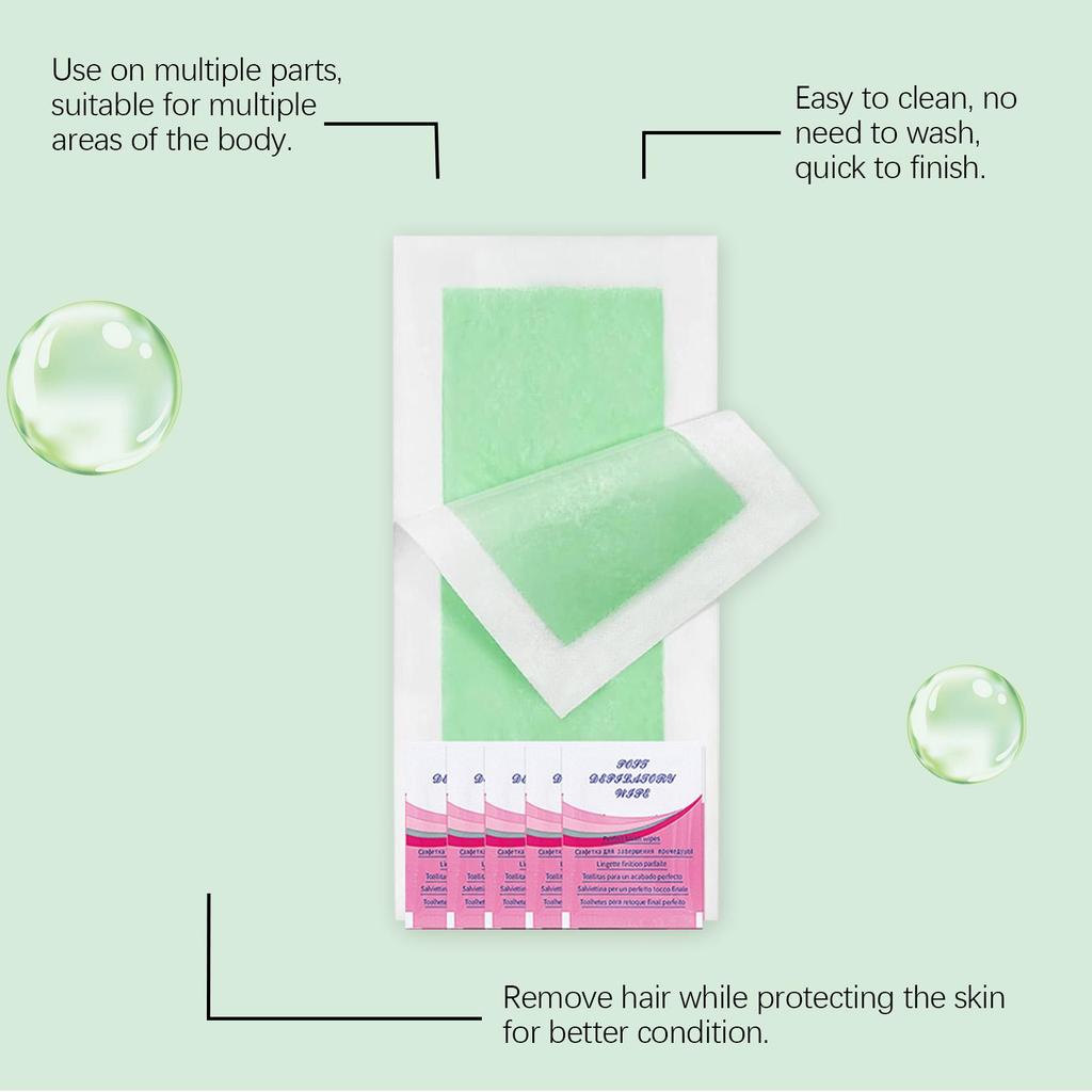 Depilatory Wax Strips For Hair Removal Wax Paper Cold Wax Strips Paper For Face Neck Arm Leg Body Beauty Tools
