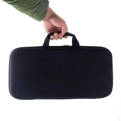 Bolsa para vara de pescar, alça de ombro ajustável com bolsos de malha, estojo de armazenamento em EVA