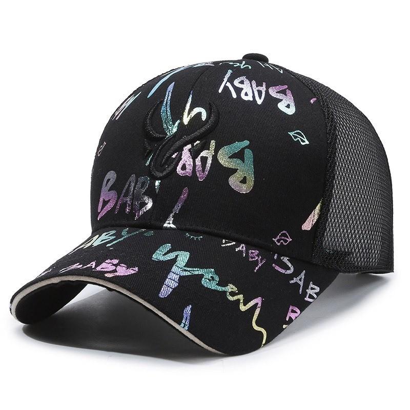 Embroidered Breathable Graffiti Baseball Cap Unisex Summer Outdoor Gift Hat