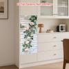 84Style Fridge Stickers Refrigerator Cover Door Landscape Plant Sea Vinyl Self Adhesive Kitchen Furniture Decor Wrap Freezer Sticker DIY