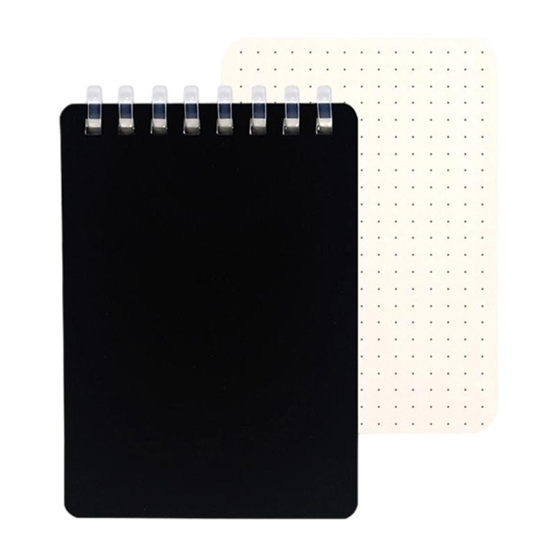 Pocket Size Notebook 128 Pages Soft Coil Binding Notebook Lined/Dotted/Gridded/Unruled for Daily Writing Note Taking