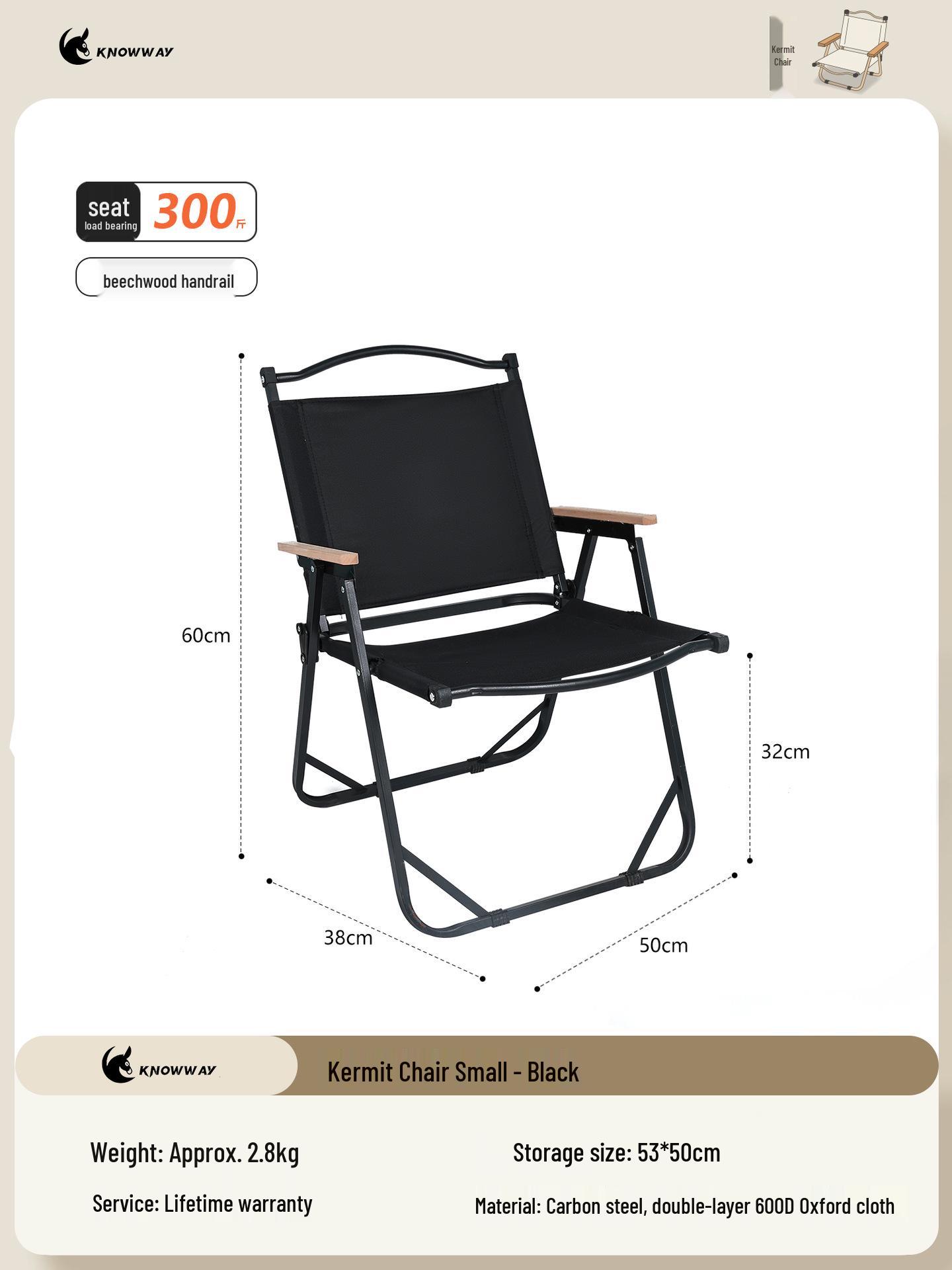 Kermit Outdoor Folding Chair: Portable, Lightweight Camping, Picnic, and Fishing Stool.