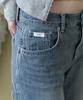 Aente Vintage Washed Half Denim Pants