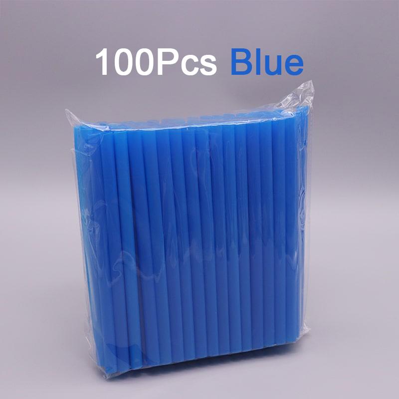 100pcs 210x11mm Bubble Tea Plastic Drinking Tubes Straws Plastic Cocktail Big Straw Milkshake Straws Plastic