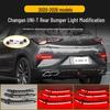 Upgraded LED Brake Lights, Sequential Turn Signals, and Rear Fog Lights for 20-26 Changan UNIT Rear Bumper.